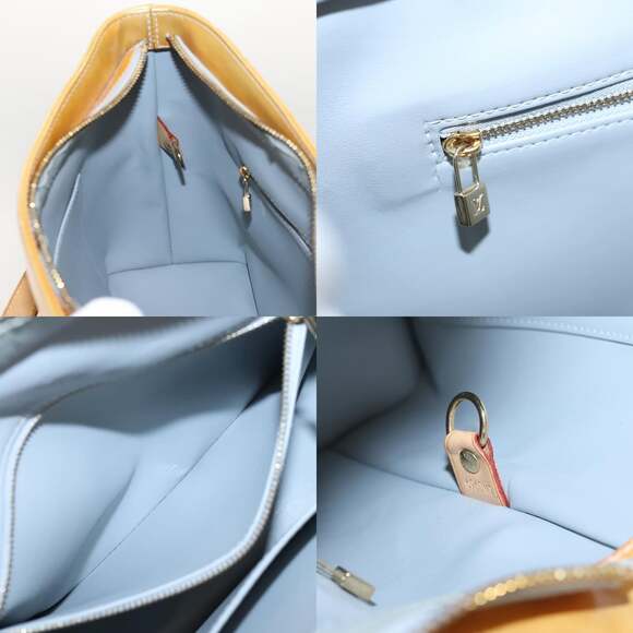 LOUIS VUITTON Monogram Vernis Houston Hand Bag Gris M91053 - Picture 12 of 12